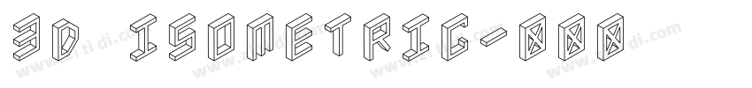 3D Isometric字体转换